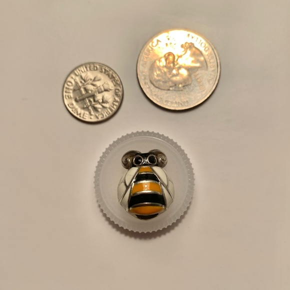 Large Bumblebee Charm Brighton Enamel Bead Bee Spacer - Picture 8 of 15